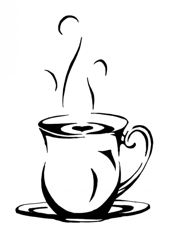 700x985 Coffee, Drawing, Teacup, Transparent Png Image Clipart Free Download