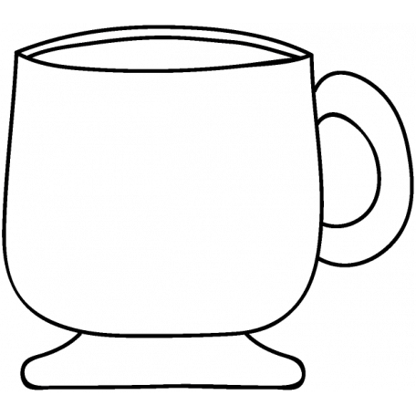 456x456 Collection Of Free Cup Drawing Template Download On Ui Ex