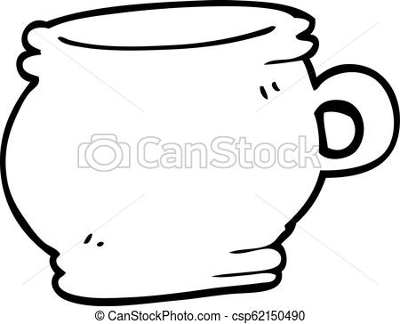 450x364 Line Drawing Cartoon Cup