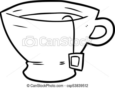 450x343 Line Drawing Of A Cup Of Tea