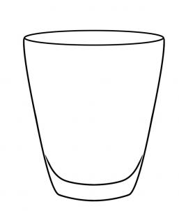 257x302 How To Draw A Glass, Step