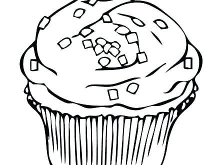 440x330 Free Cupcake Drawing Template Definition Printable Word Documents