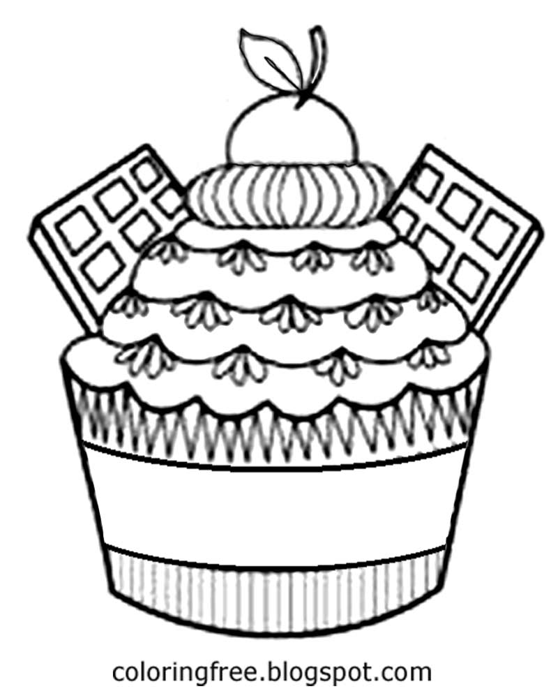 800x1000 Cupcake Drawing Chocolate Cupcake For Free Download
