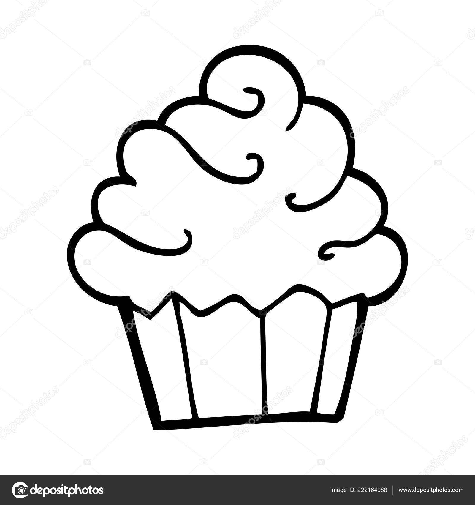 1600x1700 Huge Collection Of 'black And White Cupcake Drawing' Download