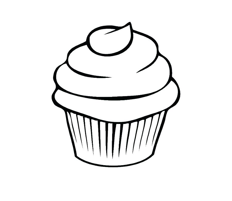 900x780 Cupcake Drawing Cute For Free Download