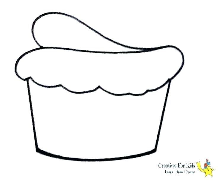 756x620 How To Draw A Cupcake Drawn Cupcake Simple Draw So Cute Easy