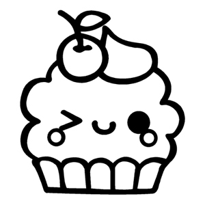 300x300 Kawaii Cupcake