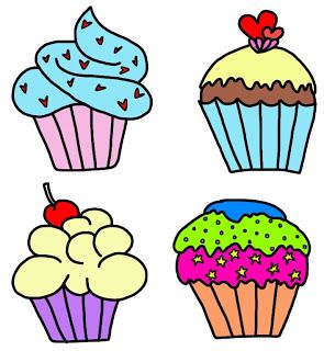 295x320 Hands Cupcake Graphics Digital Stamps, Art, Cupcake