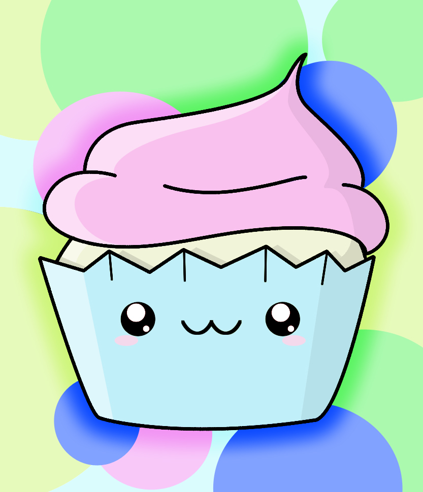 833x970 Kawaii Cupcake Drawing Cupcake Drawing Easy At Getdrawings Free