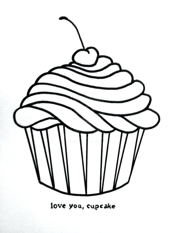 736x985 Template Cute Cupcake Coloring Pages Fresh Cupcakes Drawing
