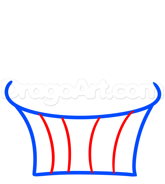 683x759 Valentine Cupcake Drawing, Step