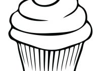 200x140 Cupcake Outline Cupcake Drawing Outline