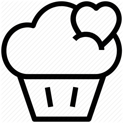 512x512 Drawing Cupcakes Heart Huge Freebie! Download For Powerpoint