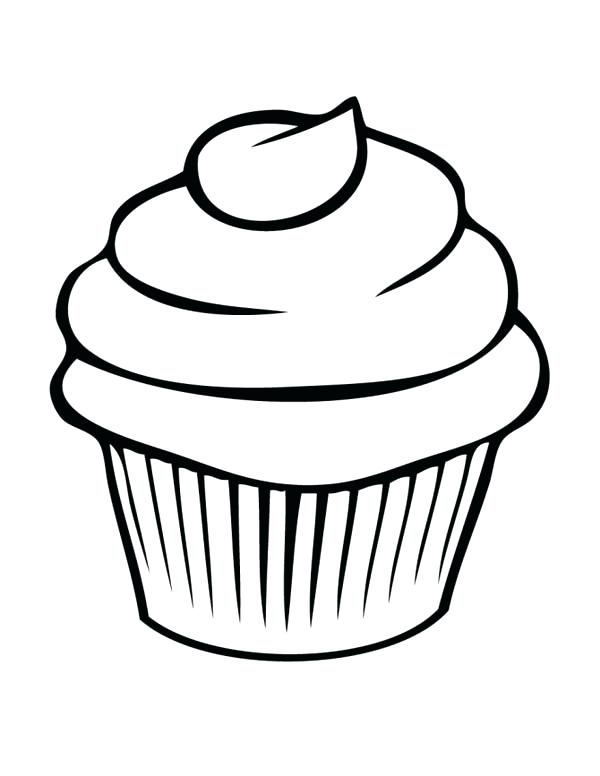 600x776 How To Draw A Cupcake Step