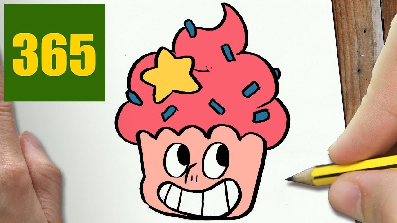 1280x720 How To Draw A Cupcake Esteven Universe Cute, Easy Step