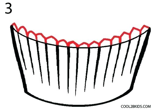 500x364 How To Draw A Cupcake Easy To Draw Cupcakes For The Kids Or Those