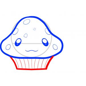 302x302 How To Draw A Cupcake Step