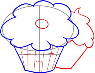 302x233 How To Draw How To Draw Cupcakes