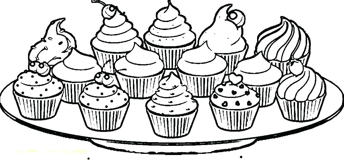 1203x585 Coloring Pages Of Cupcakes Template Cute Cupcake Coloring Pages