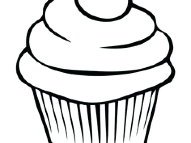640x480 Cupcake Outline Vector Image Artwork Of Objects Ac Clipart Free