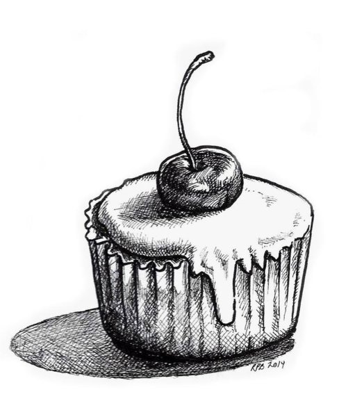 488x600 Cupcake Drawings