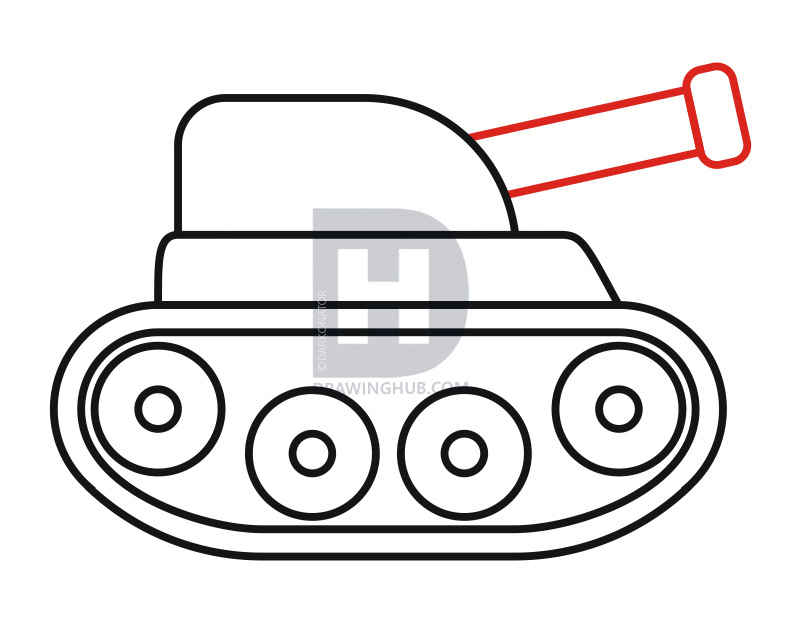791x624 How To Draw A Tank For Kids, Step