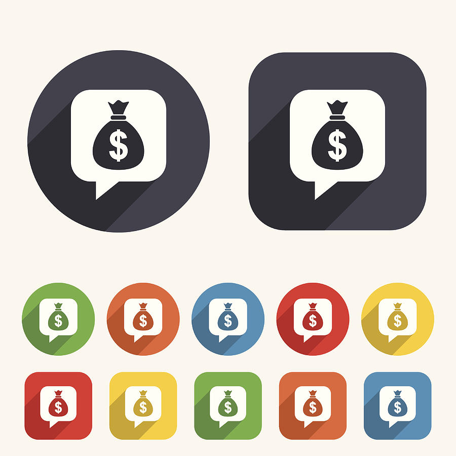 900x900 Money Bag Sign Icon Dollar Usd Currency