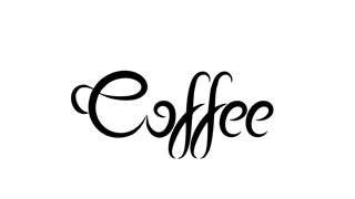320x180 Animated Drawing Of Coffee Spelled In Cursive Lettering Motion