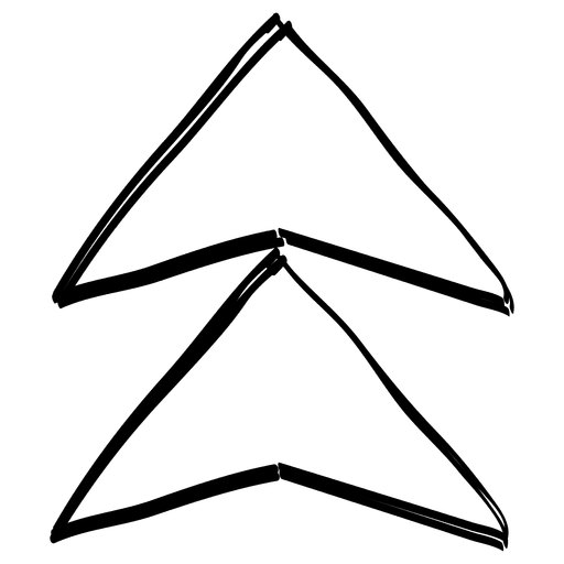 512x512 Funky Arrow Drawing Cursor