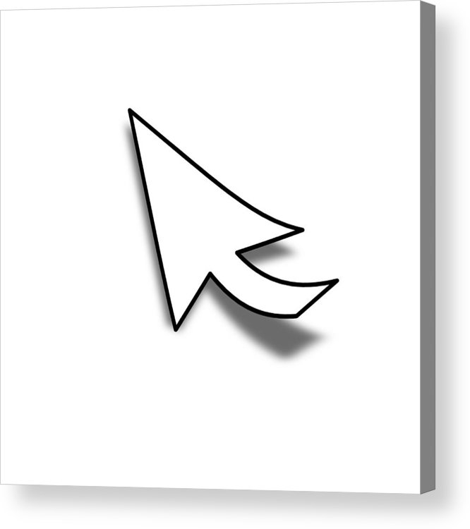666x750 Mouse Cursor Acrylic Print