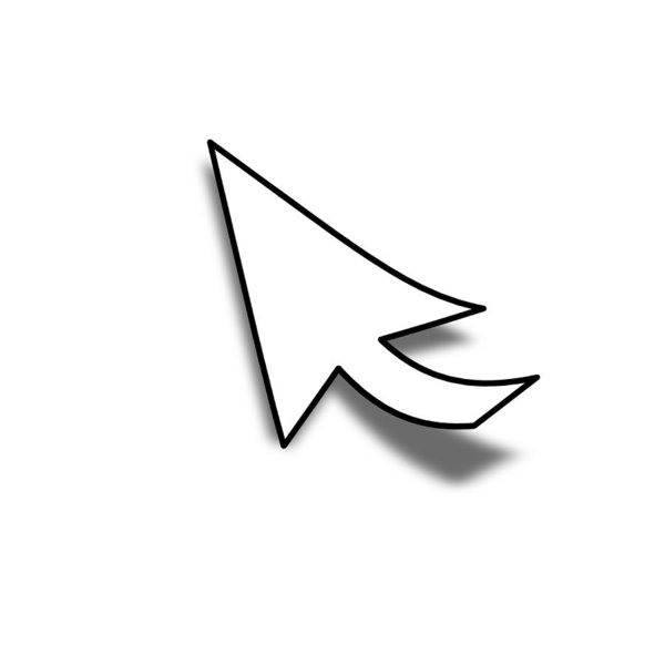 600x600 Mouse Cursor Art Print