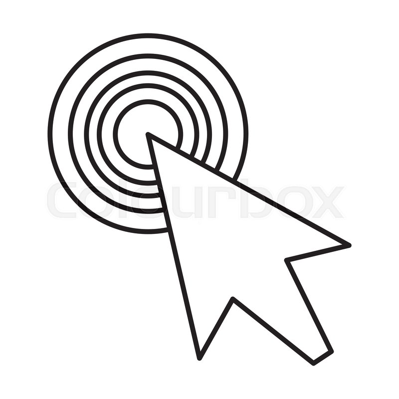 800x800 Arrow Cursor Mouse Icon Vector Stock Vector Colourbox