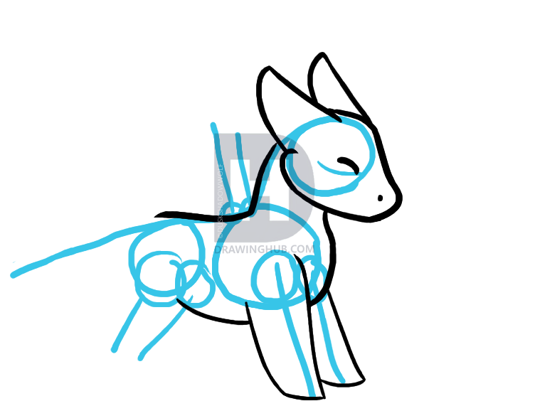 752x564 How To Draw A Simple Dragon, Step