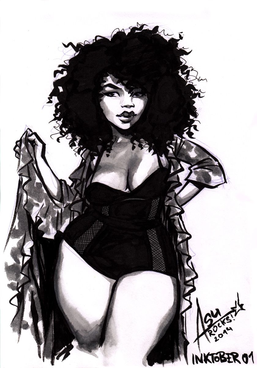 840x1201 Asurocksportfolio Inktober With Beautiful Plus Size