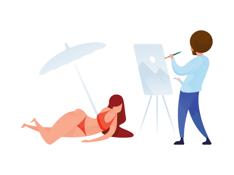 800x600 Curvy Gradient Avatars