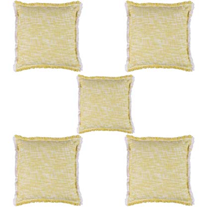 425x425 Buy Snh Homes Lime Hand Tufted Cushion Covers For Living Room