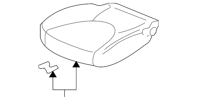 640x324 honda fit door pad trim assembly, r front seat cushion