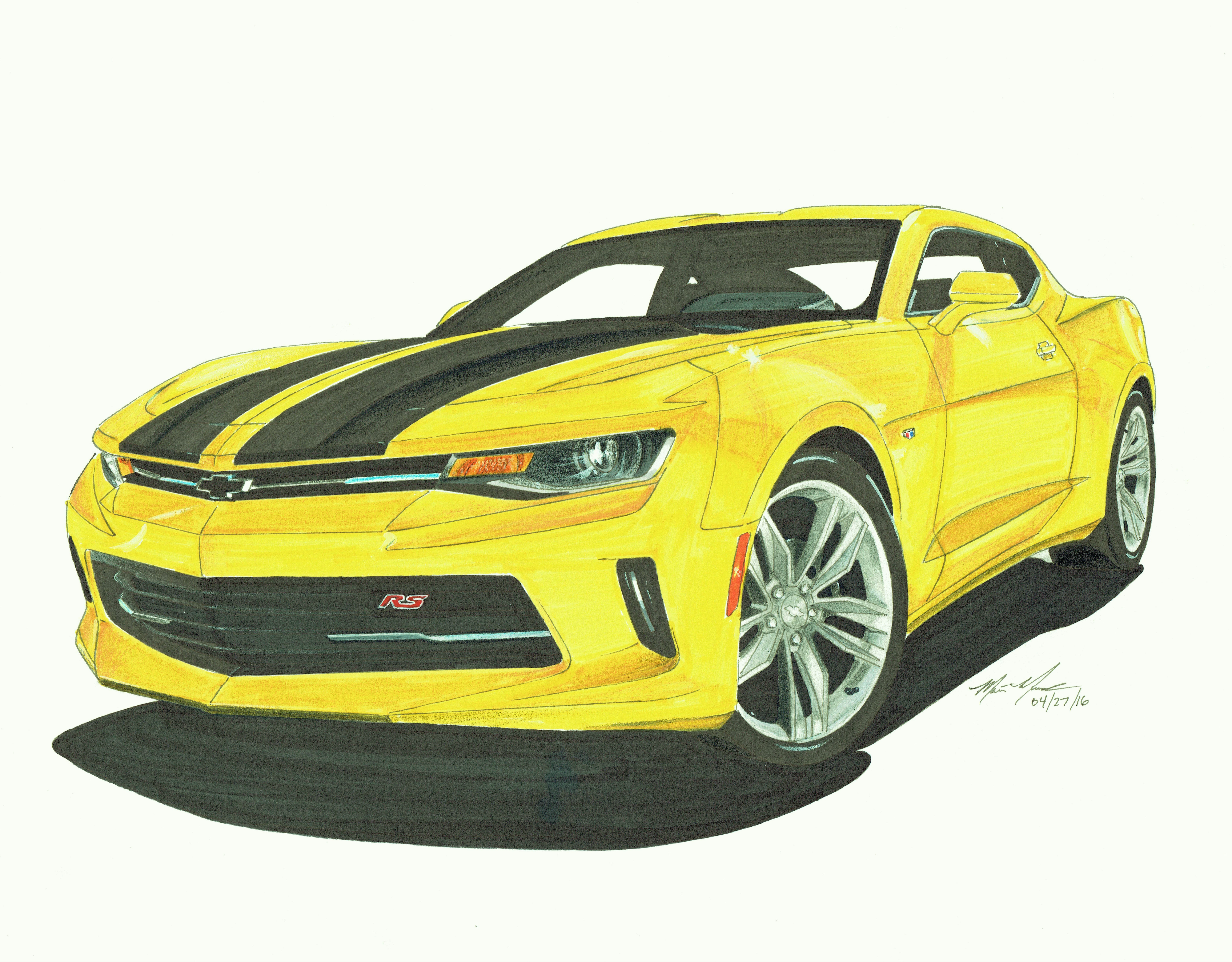 8317x6494 Car Drawings