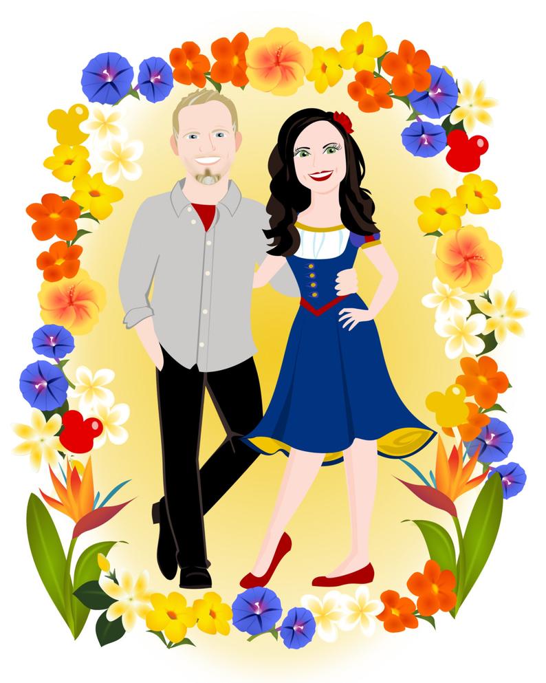 794x993 personalized couple portraits photo to illustration etsy