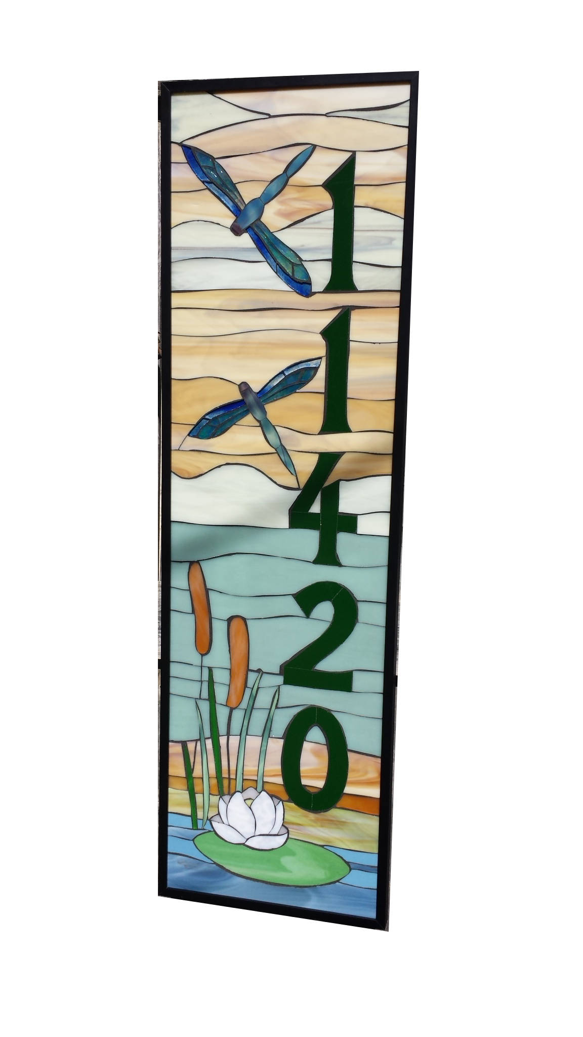 1152x2048 Custom House Number In Stained Glass Mosaic With Decorative Etsy