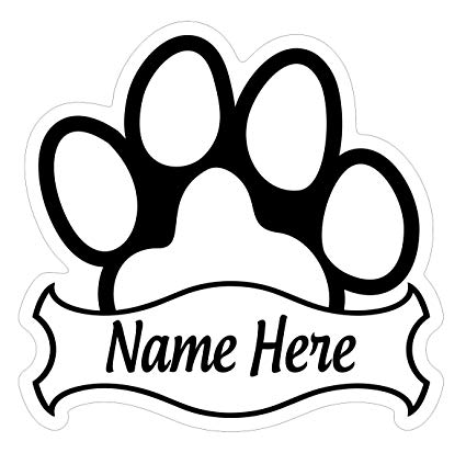 425x423 Az House Of Graphics Custom Cat Paw Sticker
