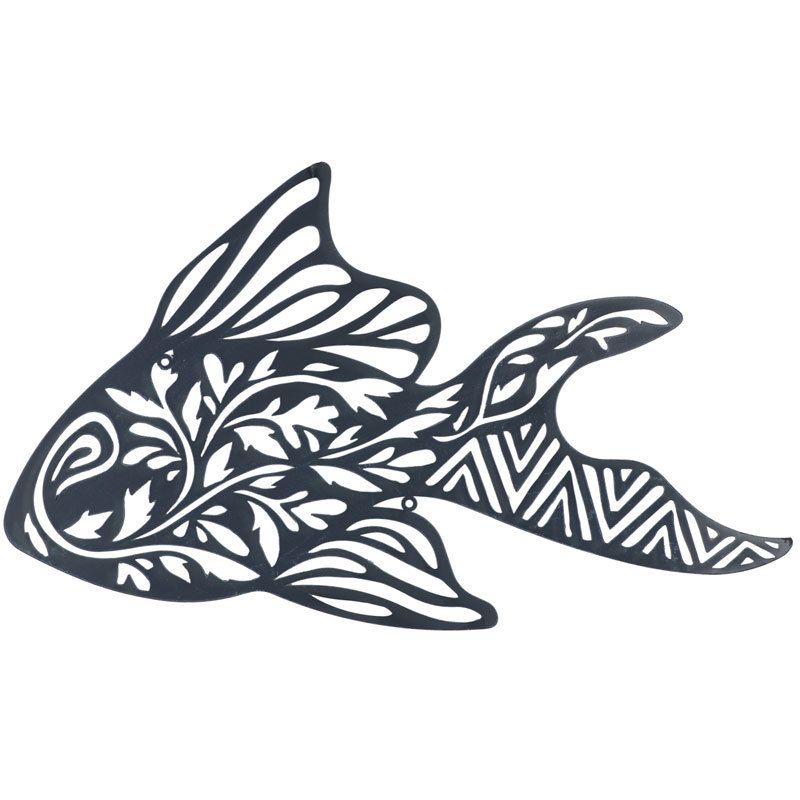 800x800 Fish Laser Cut Metal Wall Art Dremel Crafts Fish Drawings