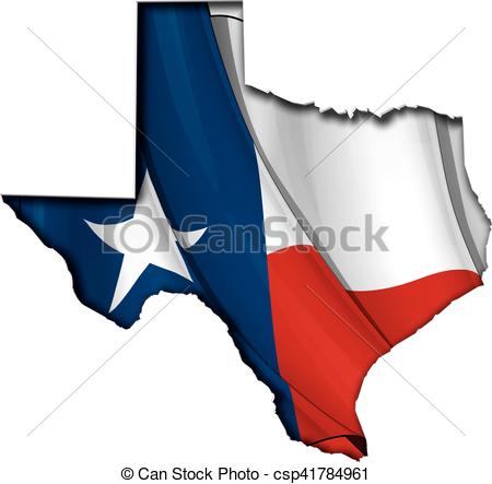 450x443 Texas Cut Out Map Inner Shadow With Flag Underneath Texas Clip