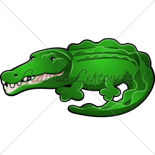 500x500 Cute Crocodile Drawing