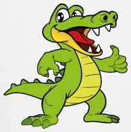 190x191 Funny Cool Cute Crocodile Alligator Reptile