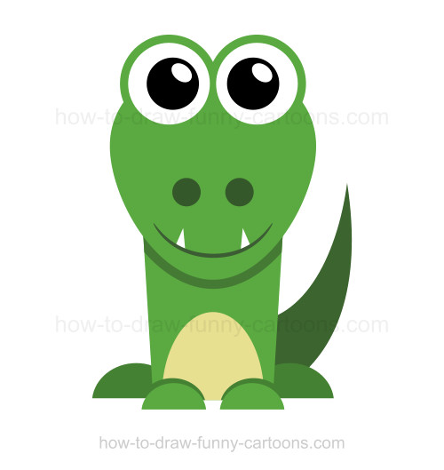 500x529 How To Draw An Alligator