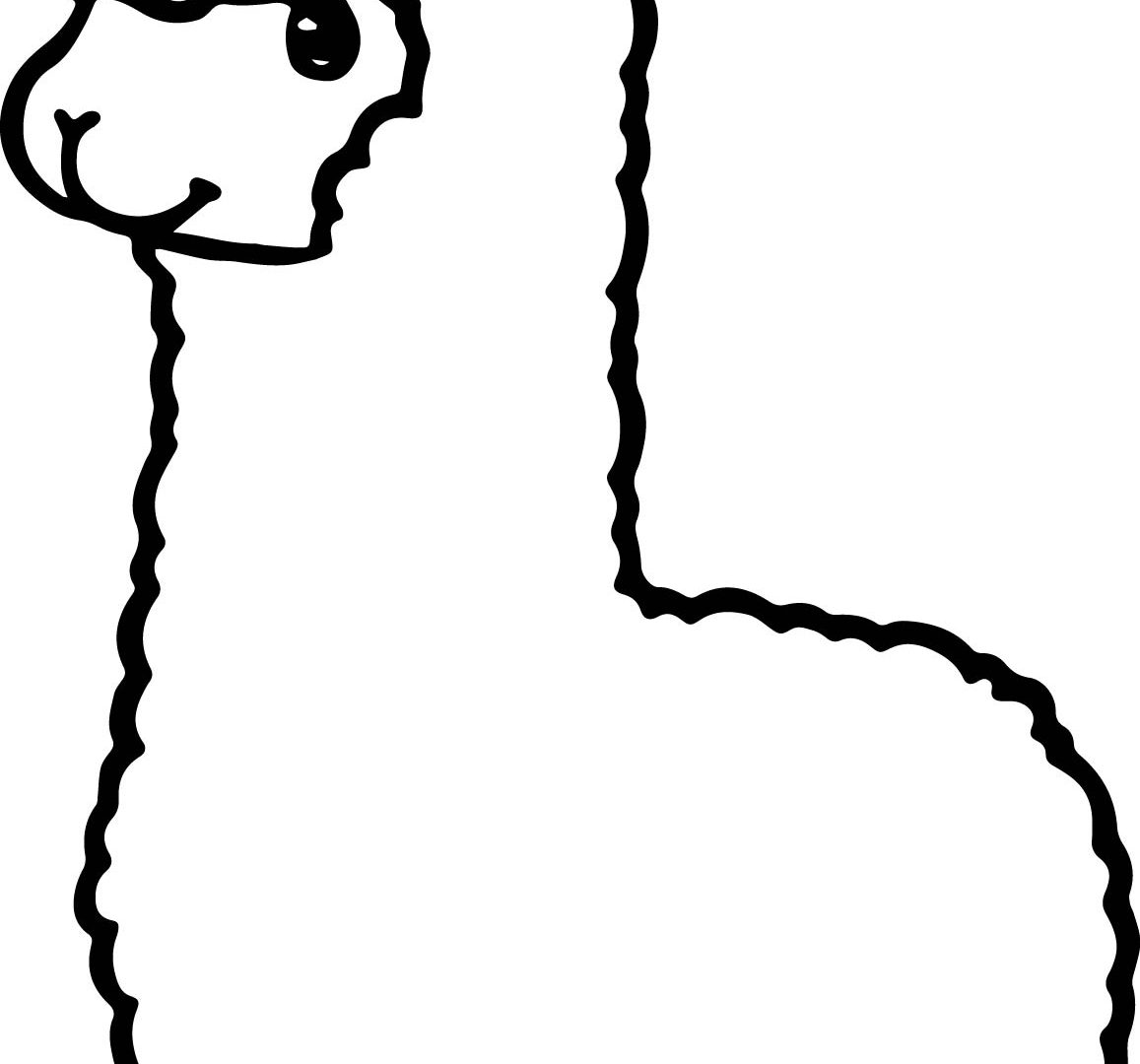 1157x1080 Collection Of Free Alpaca Drawing Coloring