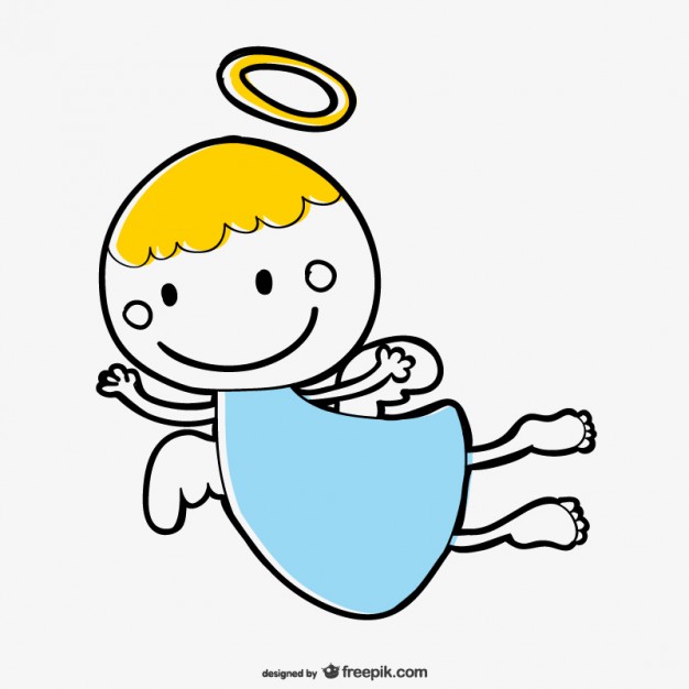 626x626 Cute Angel Cartoon Vector Vector Free Download