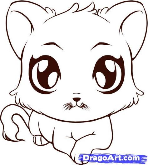 474x528 How To Draw Cute Animals, Step
