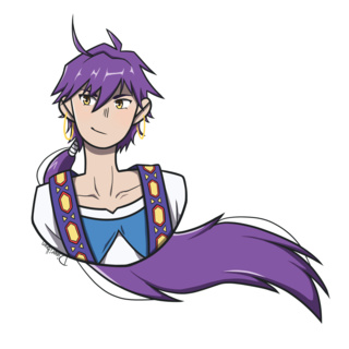320x320 Cute Anime Boy Purple Hair